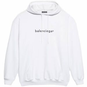 Balenciaga Trademark Hoodie - White